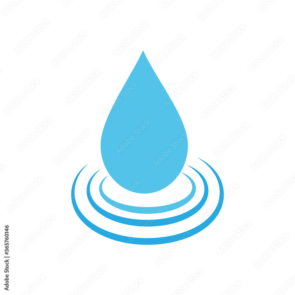 Drop water icon vector logo design template flat style Drop water icon vector logo design template flat style
