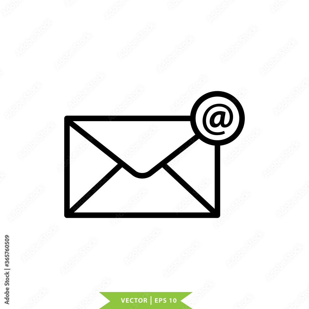 Envelope icon vector logo design template Envelope icon vector logo design template