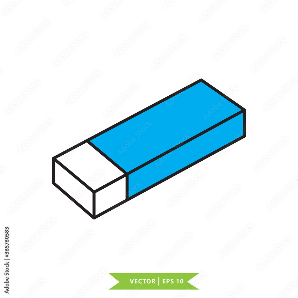 Eraser icon vector logo template illustration Eraser icon vector logo template illustration