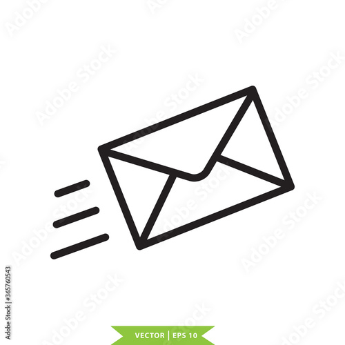 Envelope icon vector logo design template