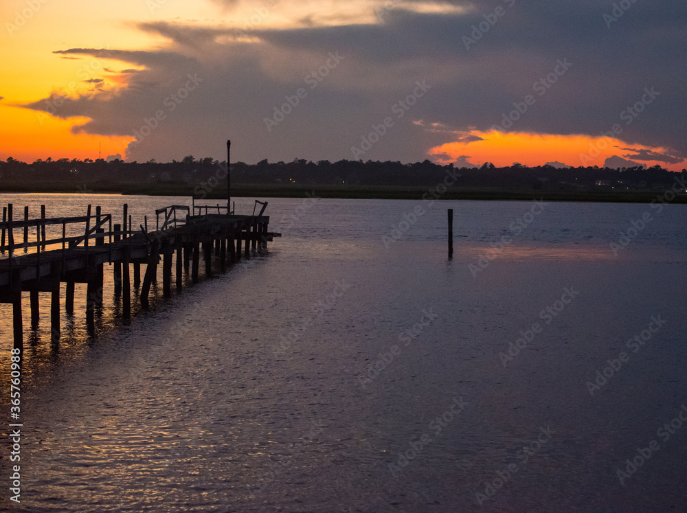 Sunset at Topsail Island