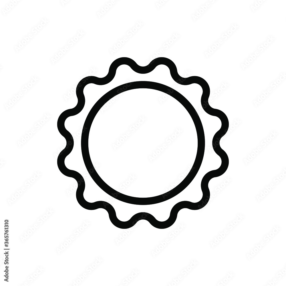 sun icon vector illustration outline style. summer icon set. sun icon vector illustration outline style. summer icon set.