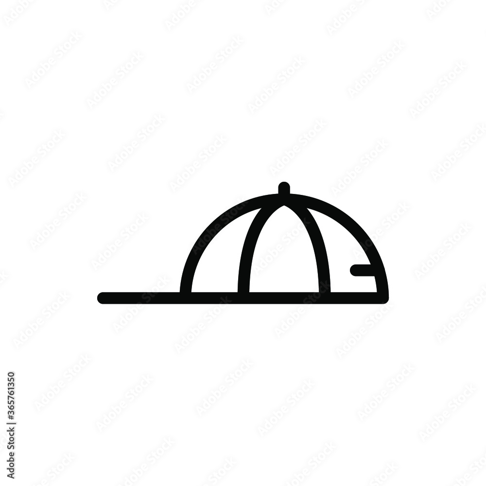 hat icon vector illustration outline style. summer icon set. hat icon vector illustration outline style. summer icon set.
