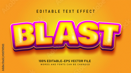 Blast Text effect