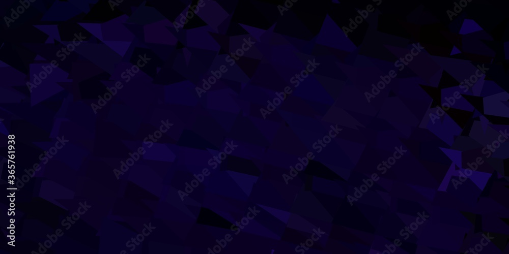 Obraz premium Dark pink, green vector abstract triangle pattern.