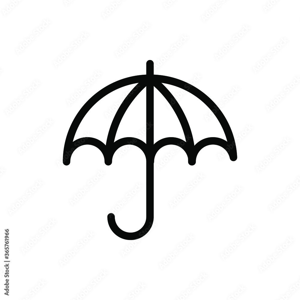 umbrella icon vector illustration outline style. summer icon set. umbrella icon vector illustration outline style. summer icon set.