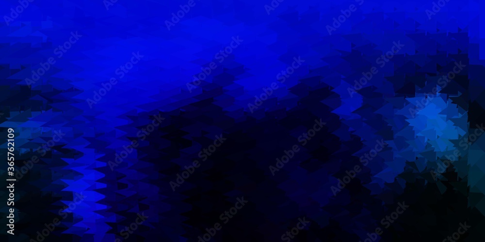 Fototapeta premium Dark blue, green vector triangle mosaic pattern.