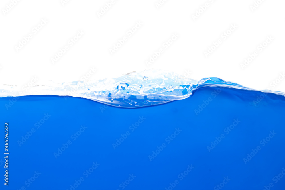 The surface of the blue water that moves and splashes The surface of the blue water that moves and splashes