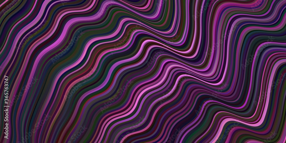 Fototapeta premium Dark Pink vector template with lines.
