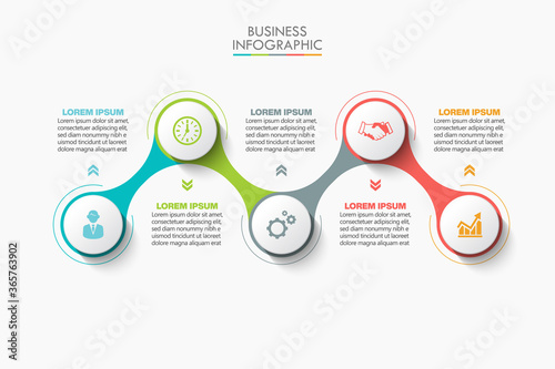 Business data visualization. timeline infographic icons designed for abstract background template milestone element modern diagram process technology digital marketing data presentation chart Vector