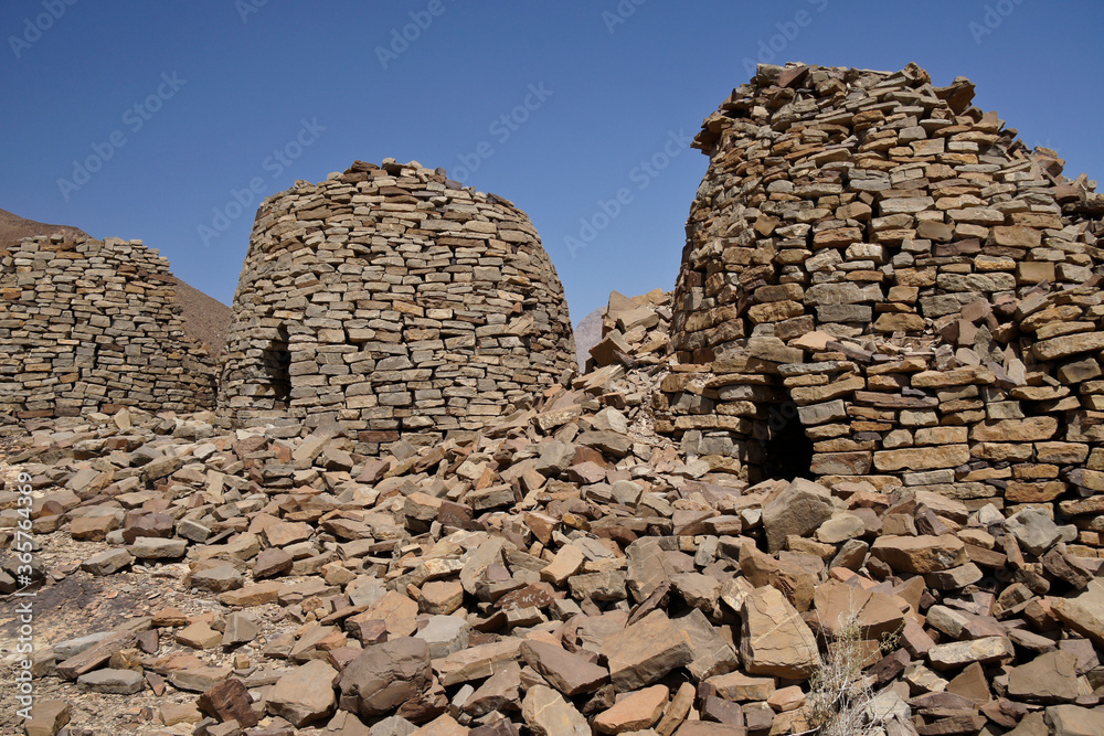 Qubur Juhhal beehive tombs at Al-Ayn, Oman