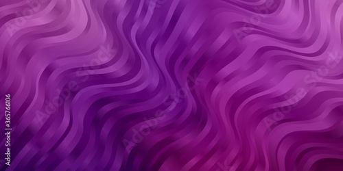Light Purple  Pink vector background with bent lines. Abstract illustration with bandy gradient lines. Pattern for websites  landing pages.