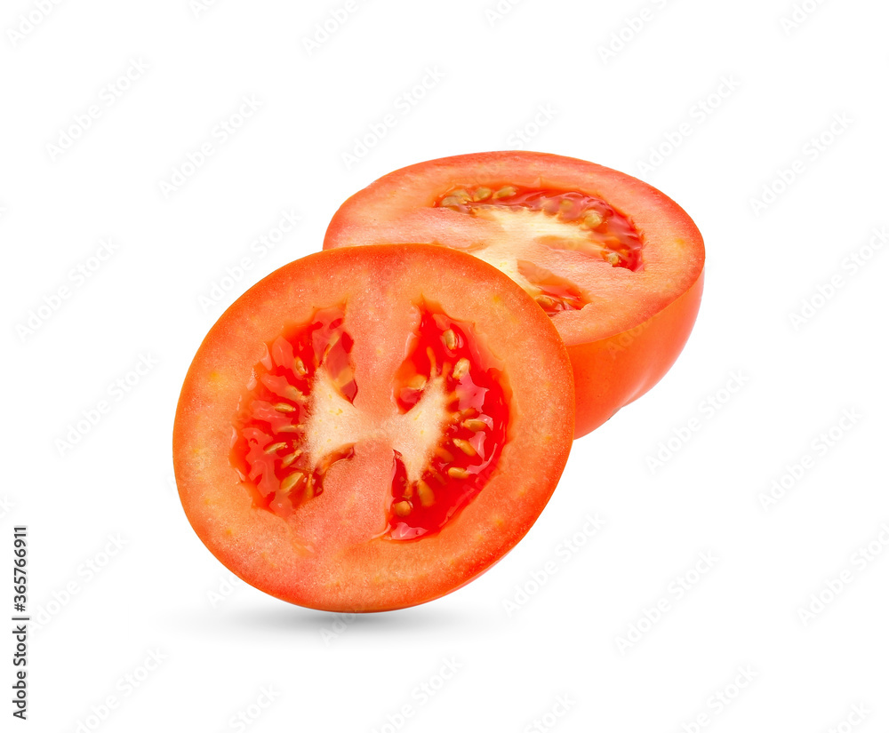 Ripe tomatoes on white background Ripe tomatoes on white background
