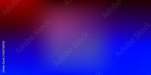 Dark Blue, Red vector abstract blur texture.