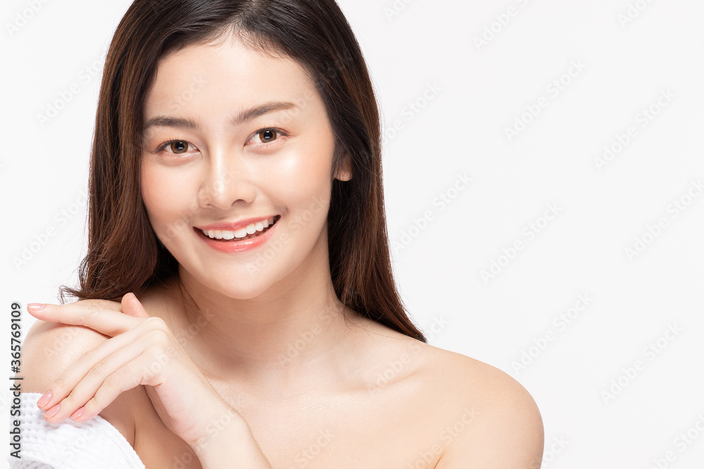 Beauty asian women portrait face with skin care healthy and skin. Beauty asian women portrait face with skin care healthy and skin.