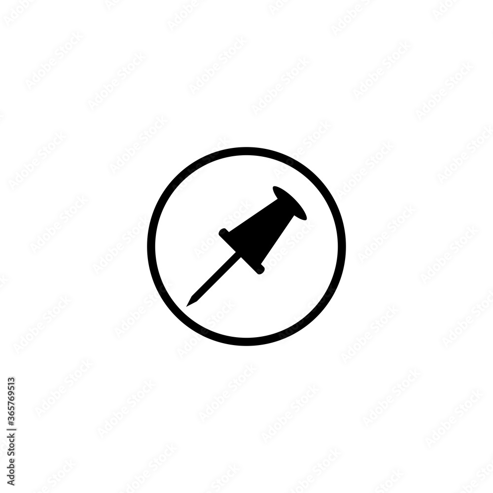 push pin icon vector symbol eps 10 isolated illustration white background push pin icon vector symbol eps 10 isolated illustration white background