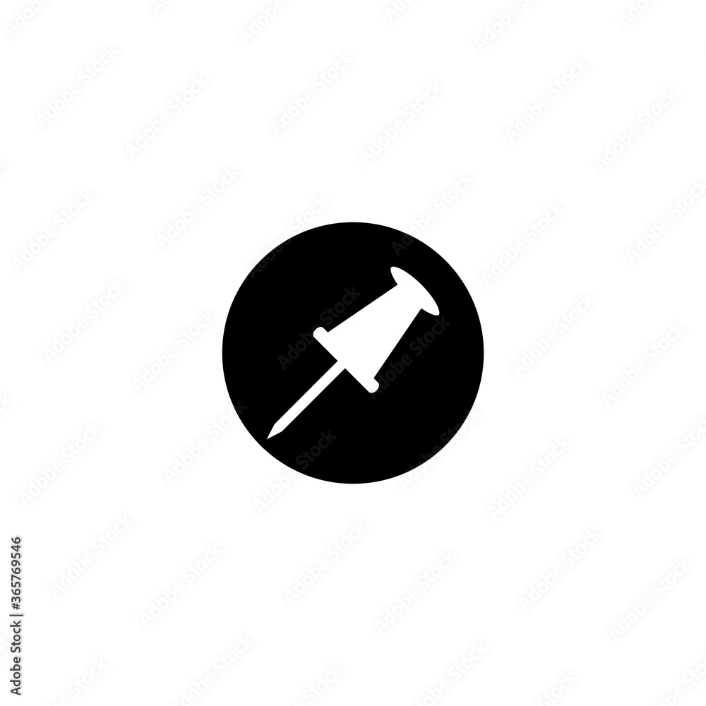 push pin icon vector symbol eps 10 isolated illustration white background push pin icon vector symbol eps 10 isolated illustration white background