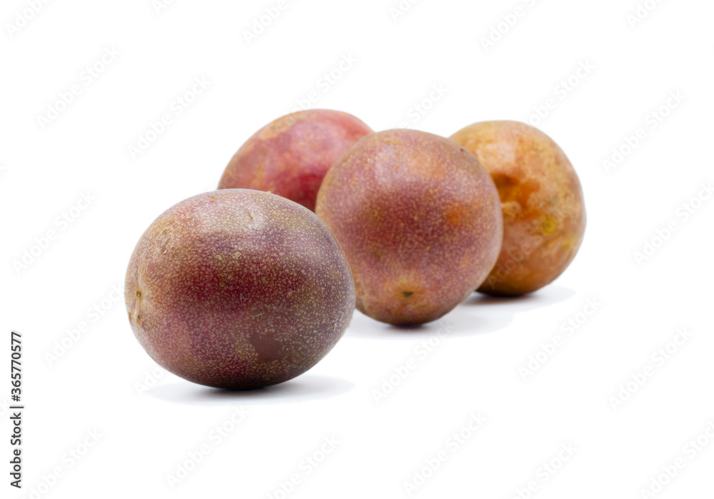 Passion fruit on a white background Passion fruit on a white background