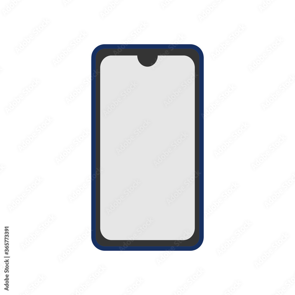 Phone With Notch Vector Design for Icon, Symbol, Template, and Logo Phone With Notch Vector Design for Icon, Symbol, Template, and Logo
