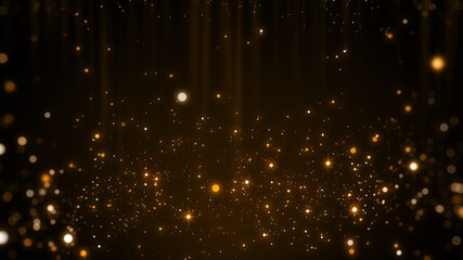 Gold awards glittering abstract background.