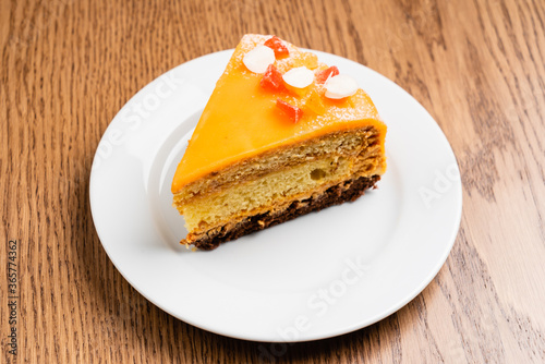 slice of caramel cake