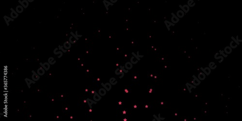 Dark Pink, Red vector layout with bright stars. Blur decorative design in simple style with stars. Pattern for new year ad, booklets.