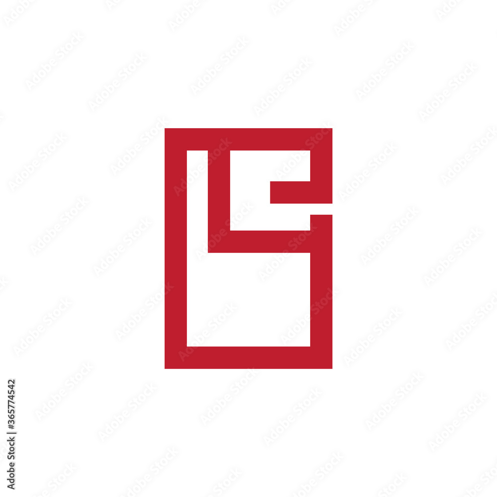letter be simple geometric frame line symbol logo vector letter be simple geometric frame line symbol logo vector