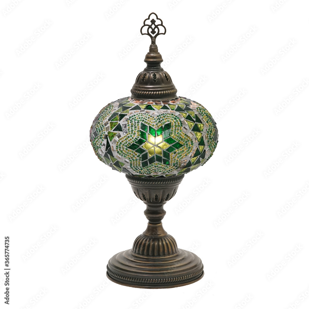 ottoman tile embroidered desktop lamp