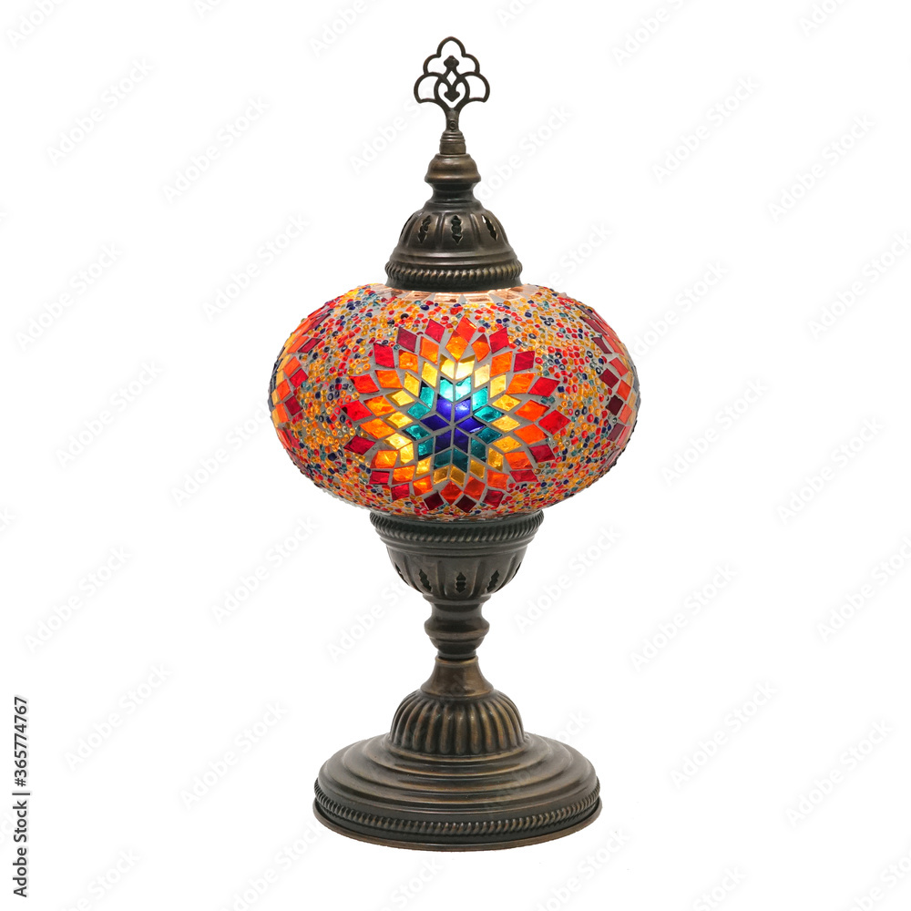 ottoman tile embroidered desktop lamp ottoman tile embroidered desktop lamp