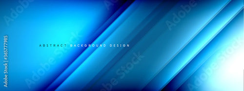 Motion concept neon shiny lines on liquid color gradients abstract backgrounds. Dynamic shadows and lights templates for text