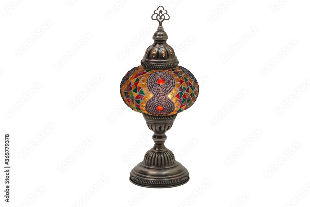ottoman tile embroidered desktop lamp ottoman tile embroidered desktop lamp
