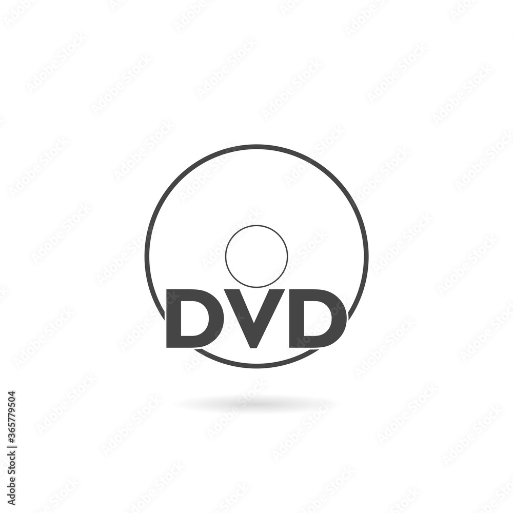 DVD icon with shadow DVD icon with shadow