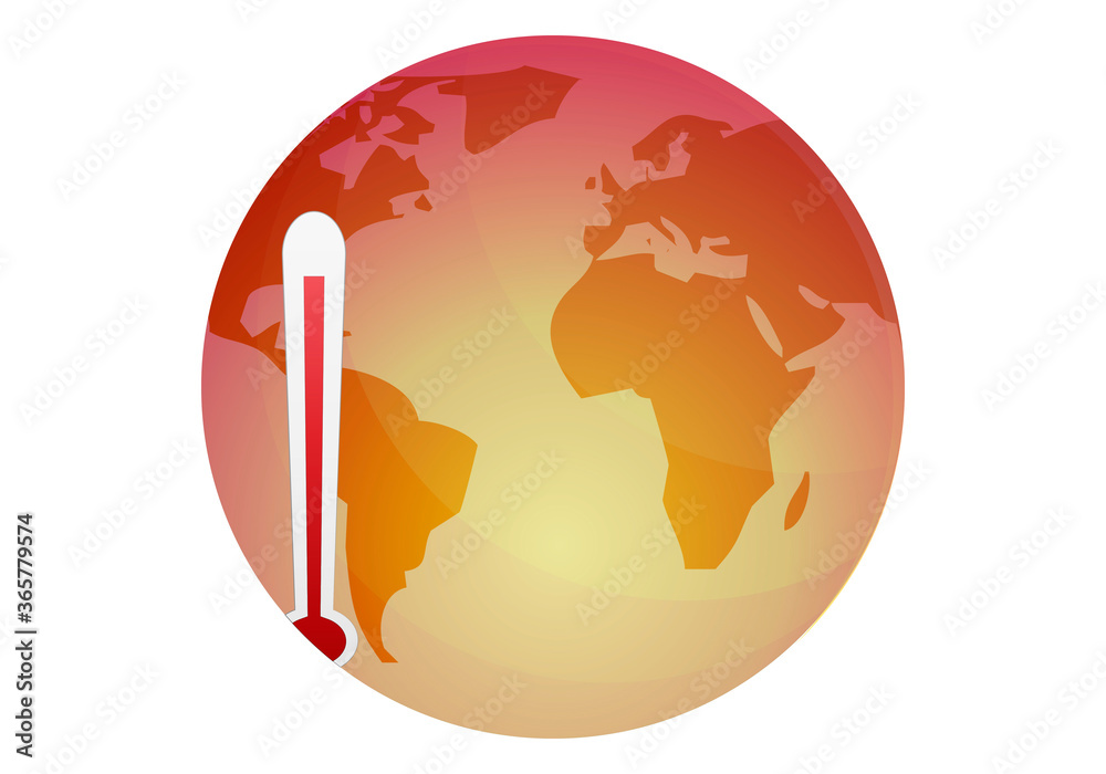 planeta-tierra-calent-ndose-con-un-term-metro-stock-vector-adobe-stock