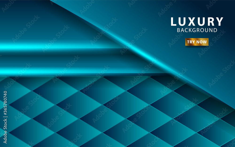 luxury abstract premium blue vector background with blue line.Overlap layers with paper effect. digital template. Realistic light effect .vector illustration.