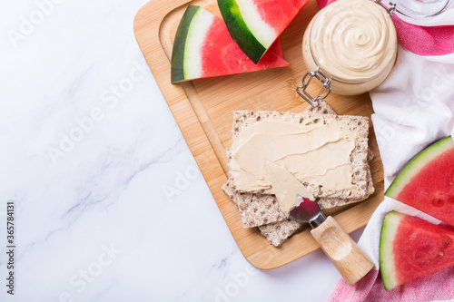 Organic watermelon seed butter, spread rich in antioxidants