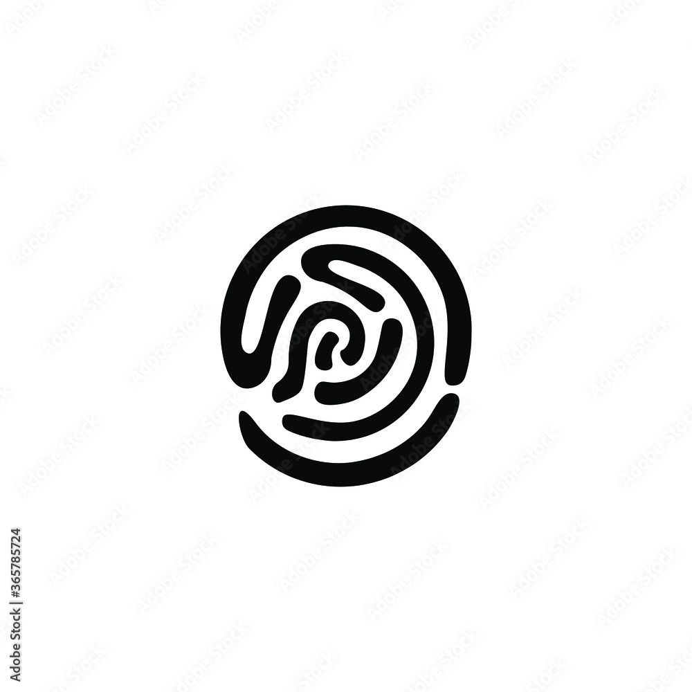 Biometrics vector icon linear, outline. Black and white flat fingerprint for devices and applications. Biometrics vector icon linear, outline. Black and white flat fingerprint for devices and applications.