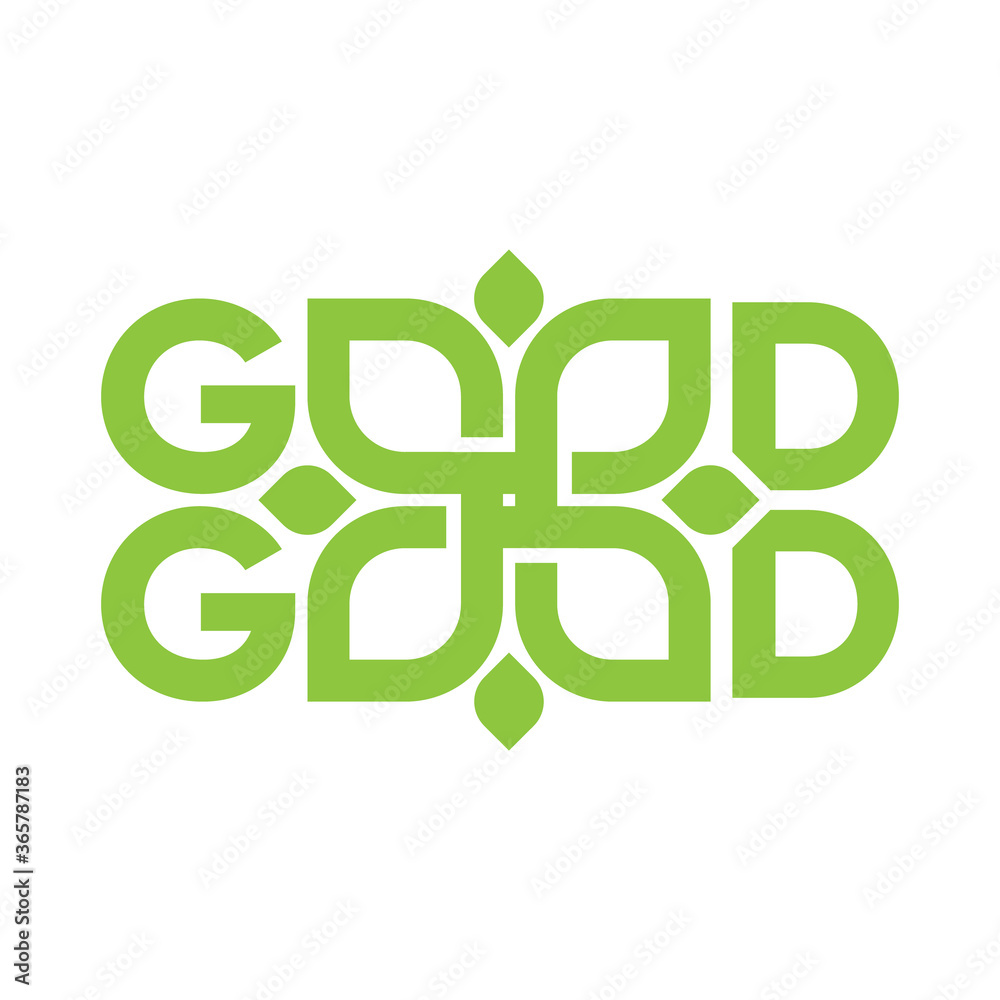 good good design vector art, nature application logo good good design vector art, nature application logo