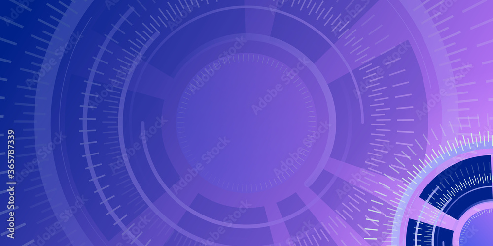 Fototapeta premium Abstract technology and innovation background with molecular structures and neural network. Molecules circle and genetic engineering. Technical and scientific concept.