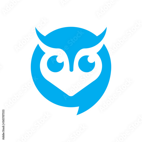 TYTO OWL HEAD BIRD LOGO
