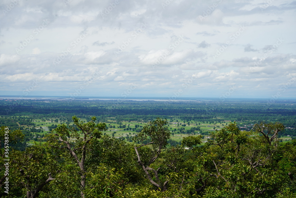 view from the top of the hill