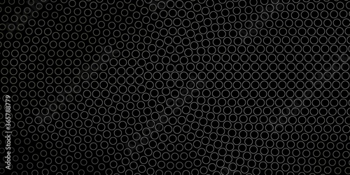 Dark Gray vector pattern with spheres. Glitter abstract illustration with colorful drops. Design for posters, banners.