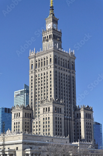 The Palace of Culture and Science in Warsaw, Poland.