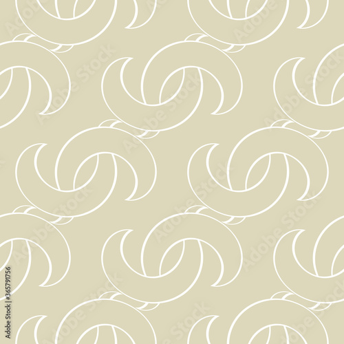 Abstract seamless background. White print on olive green