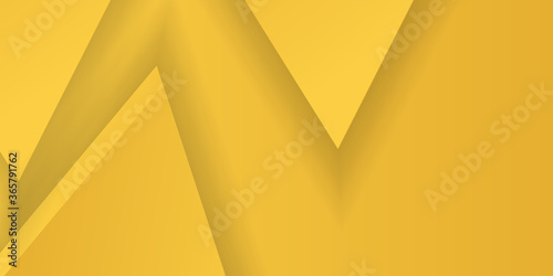 Gradient geometric shape presentation background with dynamic triangle abstract. Abstract yellow geometric pattern banner design