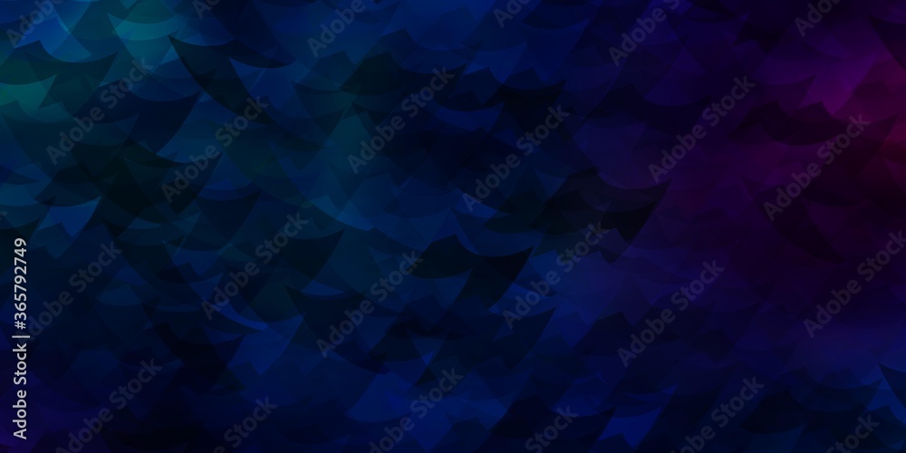 Obraz premium Light Blue, Red vector texture with triangular style.