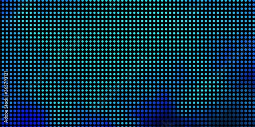 Dark BLUE vector layout with circle shapes. Colorful illustration with gradient dots in nature style. Pattern for wallpapers, curtains.