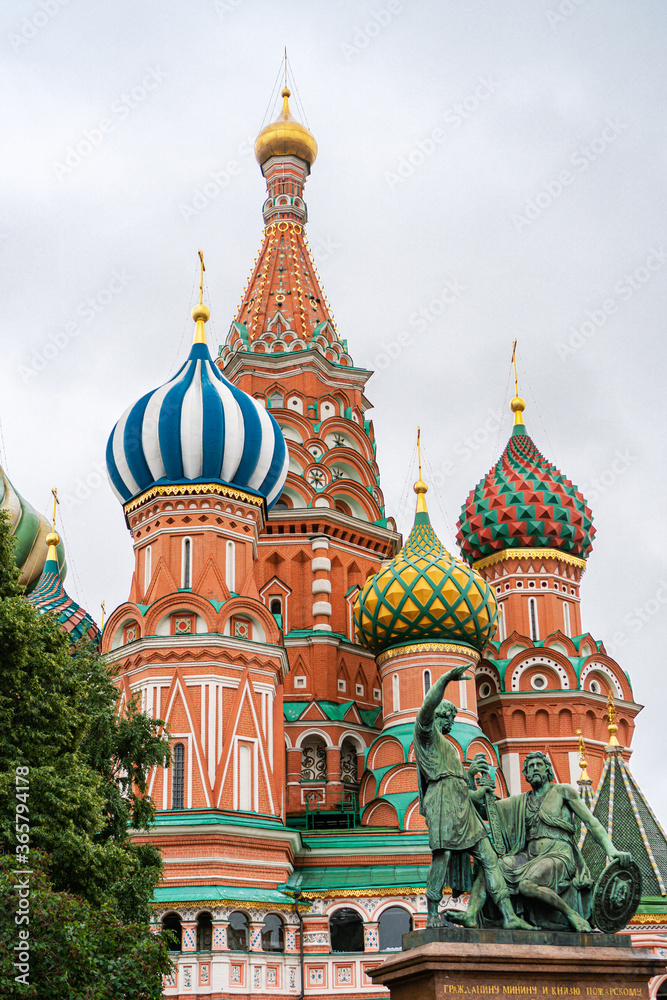 Basil's Cathedral in Moscow in summer 2020