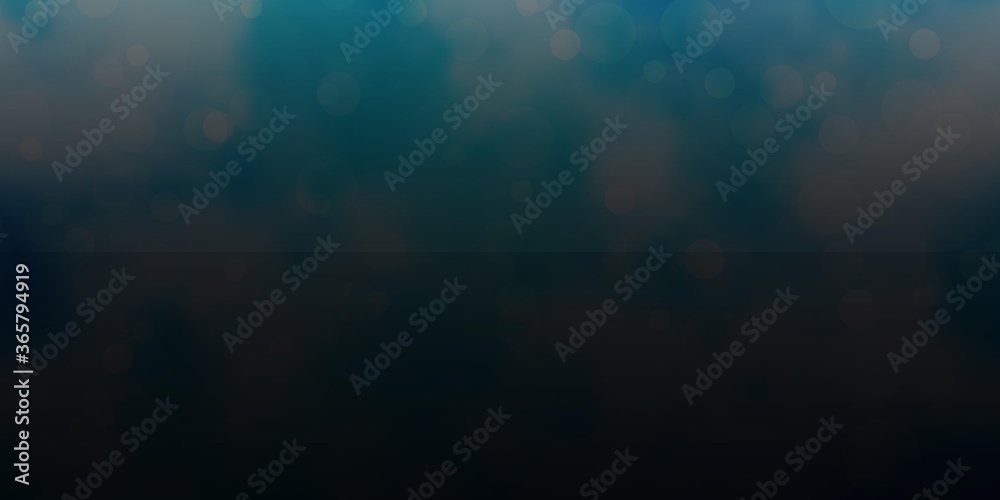 Obraz premium Light BLUE vector pattern with circles. Glitter abstract illustration with colorful drops. Design for your commercials.