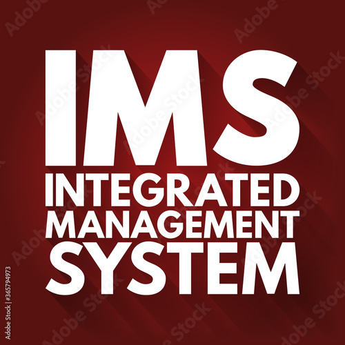 IMS - Integrated Management System acronym, business concept background
