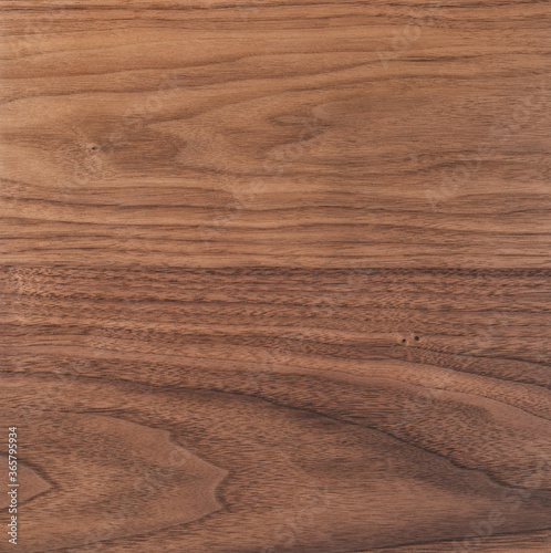 Texture of black walnut surface with oil finish